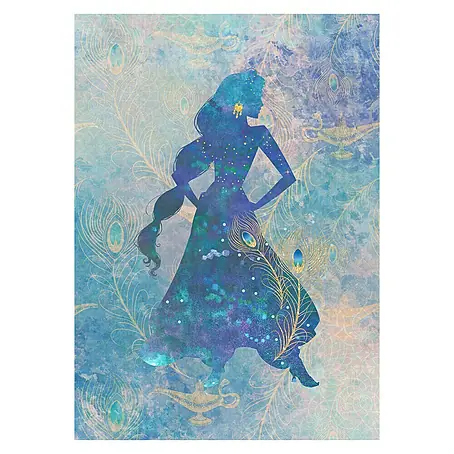 Komar Disney Edition 4 Fototapete Jasmin Silhouette