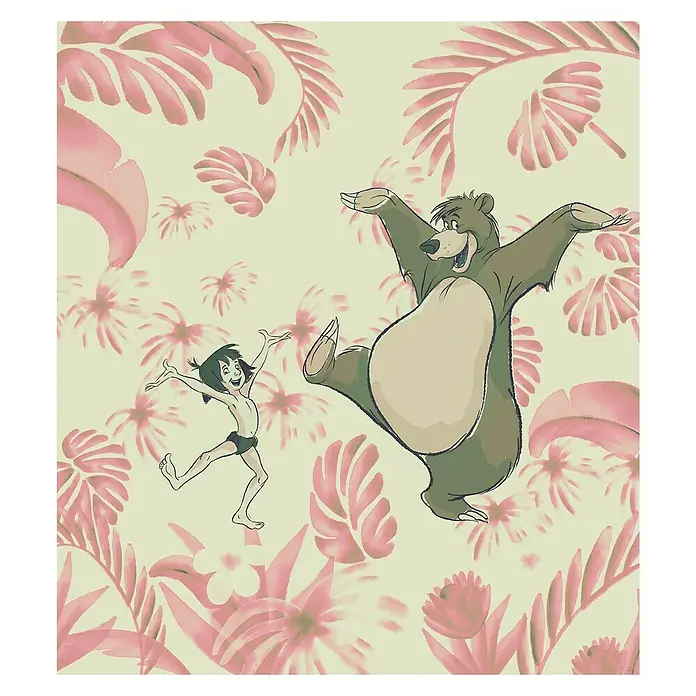Komar Disney Edition 4 Fototapete Dance the Jungle - 5 -tlg., B x H: 250 x 280 cm, Vlies - Vorderansicht