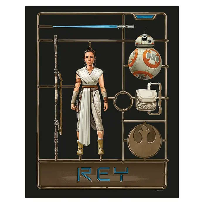 Komar Star Wars Poster Toy Rey - Disney, B x H: 50 x 70 cm - Vorderansicht