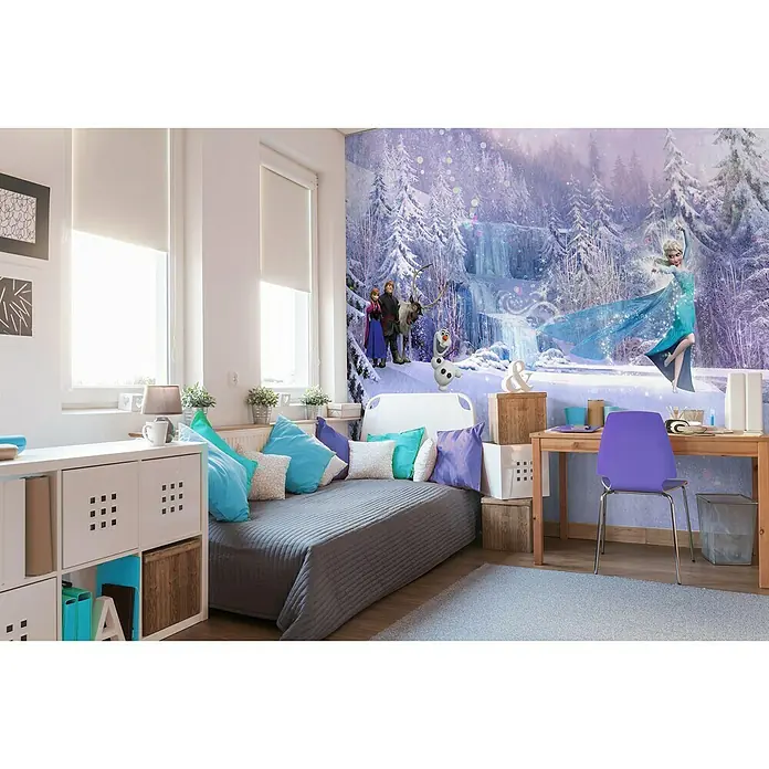 Komar Disney Edition 4 Fototapete Frozen Forest - 8 -tlg., B x H: 368 x 254 cm, Papier - Stimmungsaufnahme