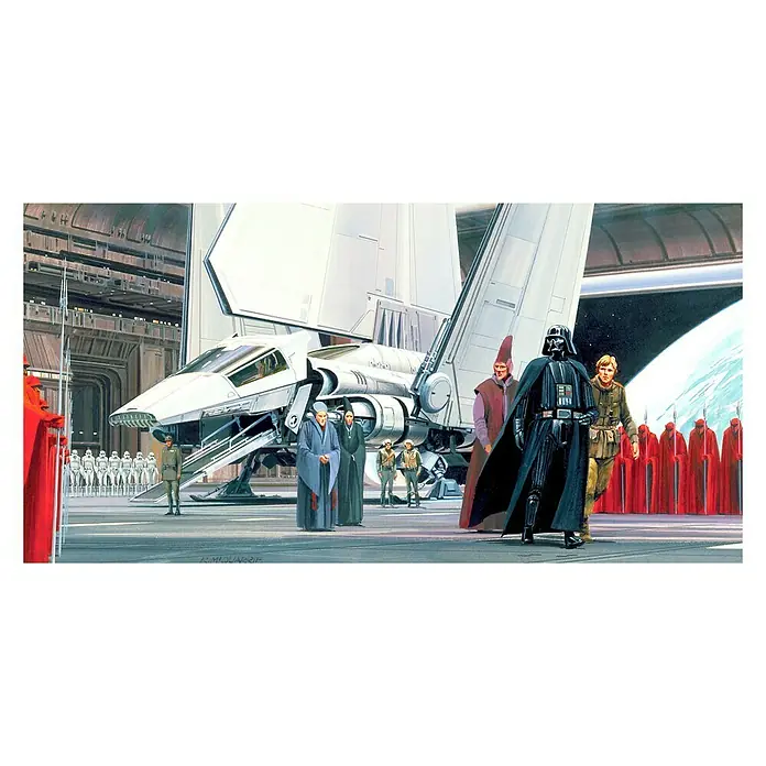 Komar Star Wars Fototapete RMQ Death Star Shuttle Dock - 10 -tlg., B x H: 500 x 250 cm, Vlies - Vorderansicht