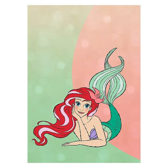 Komar Disney Edition 4 Fototapete Ariel Pastell - 4 -tlg., B x H: 200 x 280 cm, Vlies - Vorderansicht