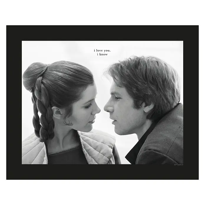 Komar Star Wars Poster Leia Han Love - Disney, B x H: 40 x 30 cm - Vorderansicht