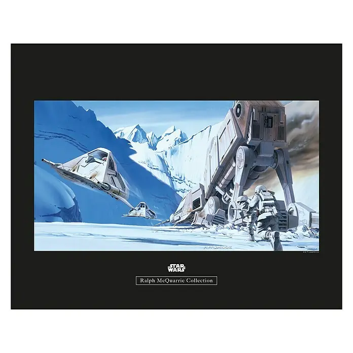 Komar Star Wars Poster RMQ Hoth Battle Snowspeeder - Disney, B x H: 70 x 50 cm - Vorderansicht