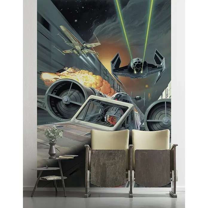Komar Star Wars Fototapete Death Star Trench Run - 4 -tlg., B x H: 200 x 280 cm, Vlies - Stimmungsaufnahme