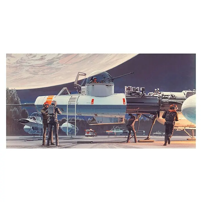 Komar Star Wars Fototapete Yavin Hangar - 10 -tlg., B x H: 500 x 250 cm, Vlies - Vorderansicht