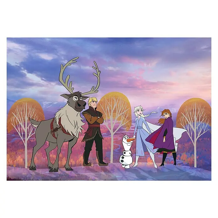 Komar Disney Edition 4 Fototapete Frozen Autumn Forest - 8 -tlg., B x H: 400 x 280 cm, Vlies - Vorderansicht