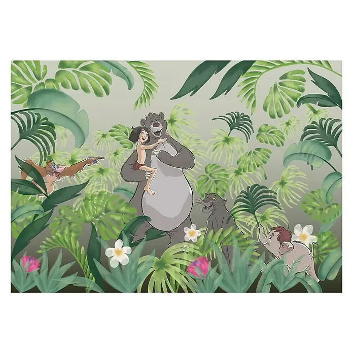 Komar Disney Edition 4 Fototapete Welcome to the Jungle - 8 -tlg., B x H: 400 x 280 cm, Vlies - Vorderansicht
