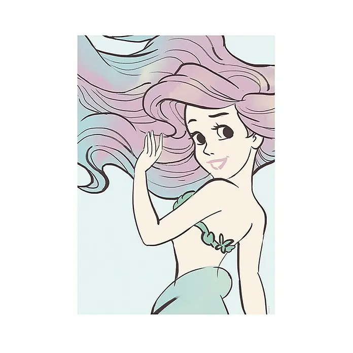 Komar Disney Edition 4 Poster Ariel Aquarell - Disney, B x H: 30 x 40 cm - Vorderansicht