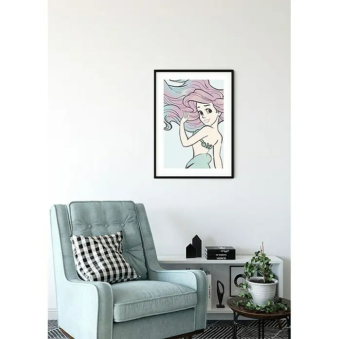 Komar Disney Edition 4 Poster Ariel Aquarell - Disney, B x H: 30 x 40 cm - Stimmungsaufnahme