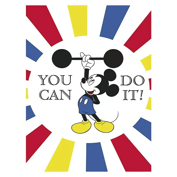 Komar Disney Edition 4 Poster Mickey Mouse Do It - Disney, B x H: 30 x 40 cm - Vorderansicht