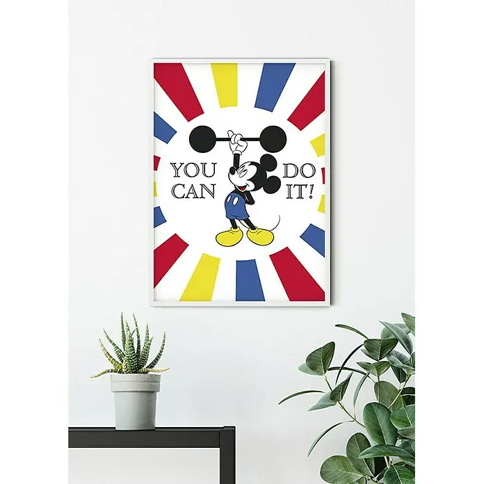 Komar Disney Edition 4 Poster Mickey Mouse Do It - Disney, B x H: 30 x 40 cm - Stimmungsaufnahme