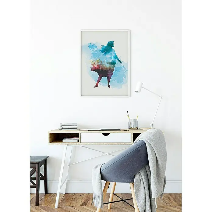 Komar Disney Edition 4 Poster Frozen Anna Aquarell - Disney, B x H: 40 x 50 cm - Stimmungsaufnahme