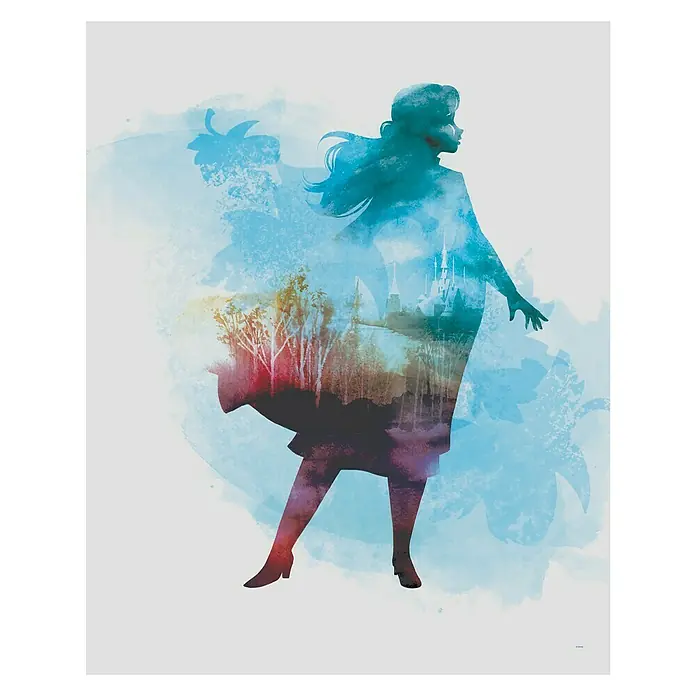 Komar Disney Edition 4 Poster Frozen Anna Aquarell - Disney, B x H: 50 x 70 cm - Vorderansicht