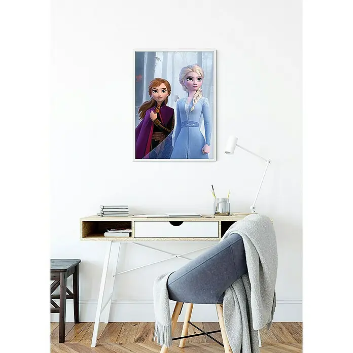 Komar Disney Edition 4 Poster Frozen Sisters In The Wood - Disney, B x H: 30 x 40 cm - Stimmungsaufnahme