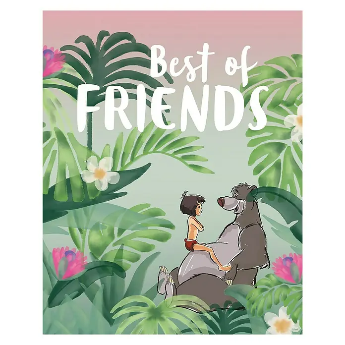 Komar Disney Edition 4 Poster Jungle Book Best of Friends - Disney, B x H: 30 x 40 cm - Vorderansicht