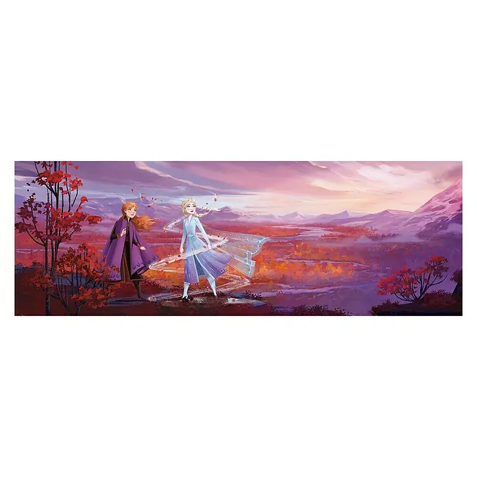 Komar Disney Edition 4 Fototapete Frozen Panorama - 8 -tlg., B x H: 368 x 127 cm, Papier - Vorderansicht