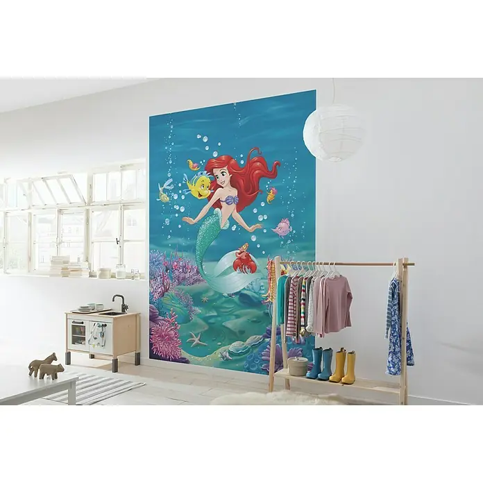 Komar Disney Edition 4 Fototapete Ariel Singing - 4 -tlg., B x H: 184 x 254 cm, Papier - Stimmungsaufnahme