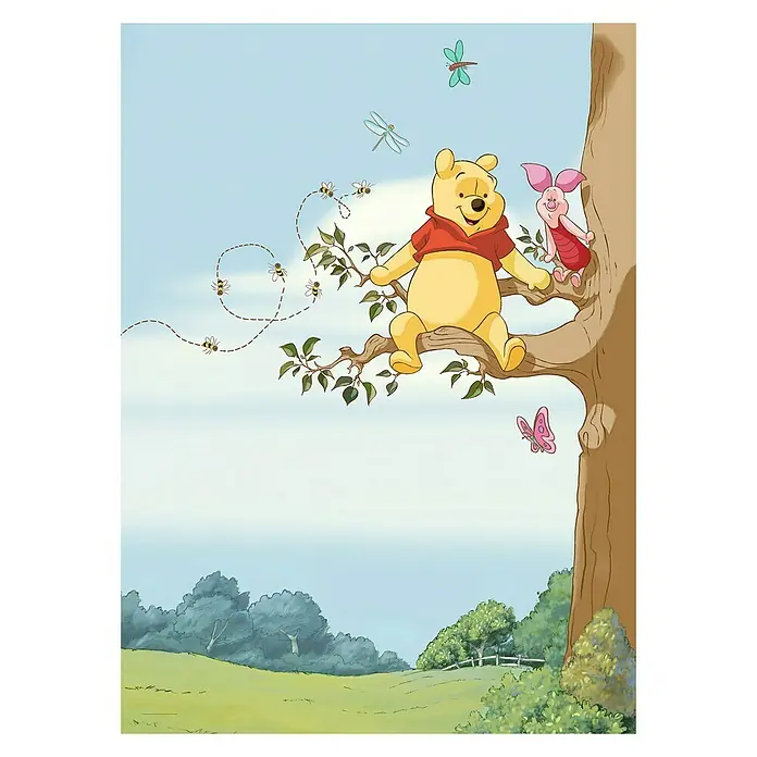 Komar Disney Edition 4 Fototapete Winnie Pooh Tree - 4 -tlg., B x H: 184 x 254 cm, Papier - Vorderansicht