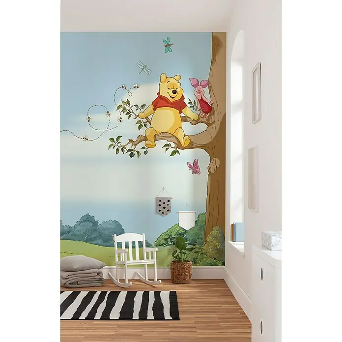 Komar Disney Edition 4 Fototapete Winnie Pooh Tree - 4 -tlg., B x H: 184 x 254 cm, Papier - Stimmungsaufnahme