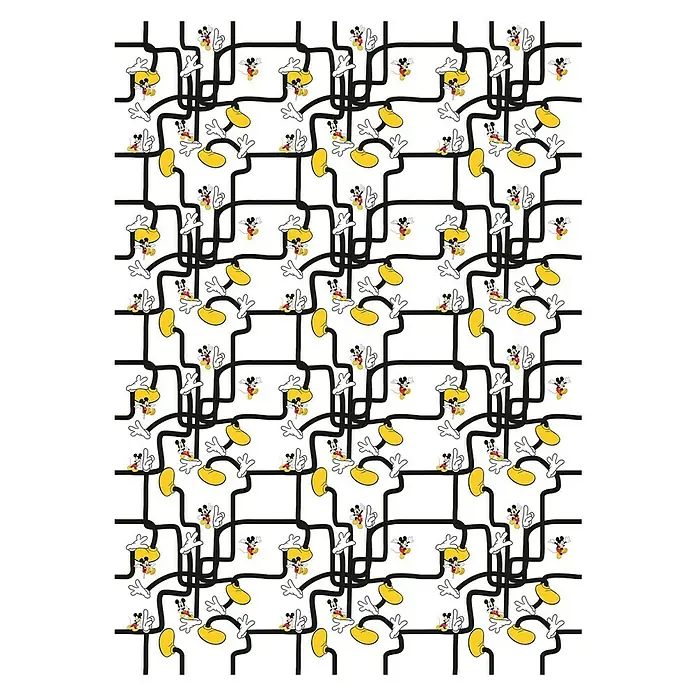 Komar Disney Edition 4 Fototapete Mickey Mouse Foot Labyrinth - 4 -tlg., B x H: 200 x 280 cm, Vlies - Vorderansicht