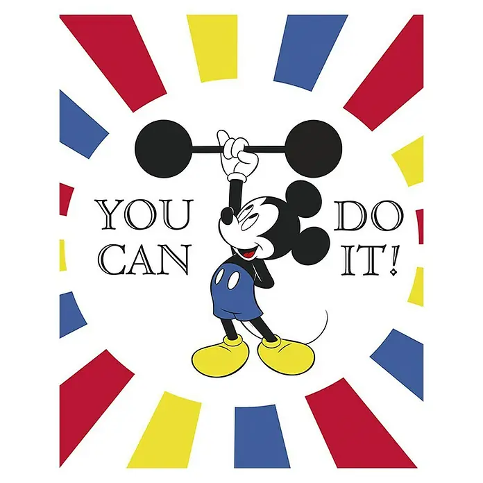 Komar Disney Edition 4 Poster Mickey Mouse Do It - Disney, B x H: 40 x 50 cm - Vorderansicht