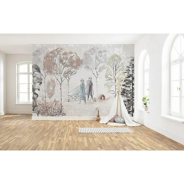 Komar Disney Edition 4 Fototapete Frozen Natural Spirit - 8 -tlg., B x H: 400 x 280 cm, Vlies - Stimmungsaufnahme