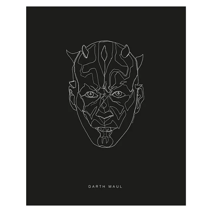 Komar Star Wars Poster Lines Dark Side Maul - Disney, B x H: 50 x 70 cm - Vorderansicht