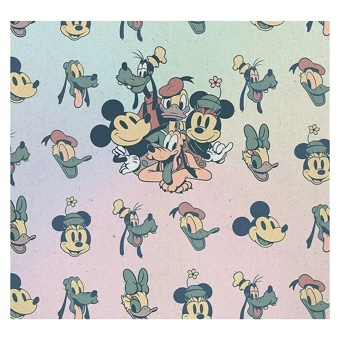 Komar Disney Edition 4 Fototapete Mickey Fab5 - 6 -tlg., B x H: 300 x 280 cm, Vlies - Vorderansicht