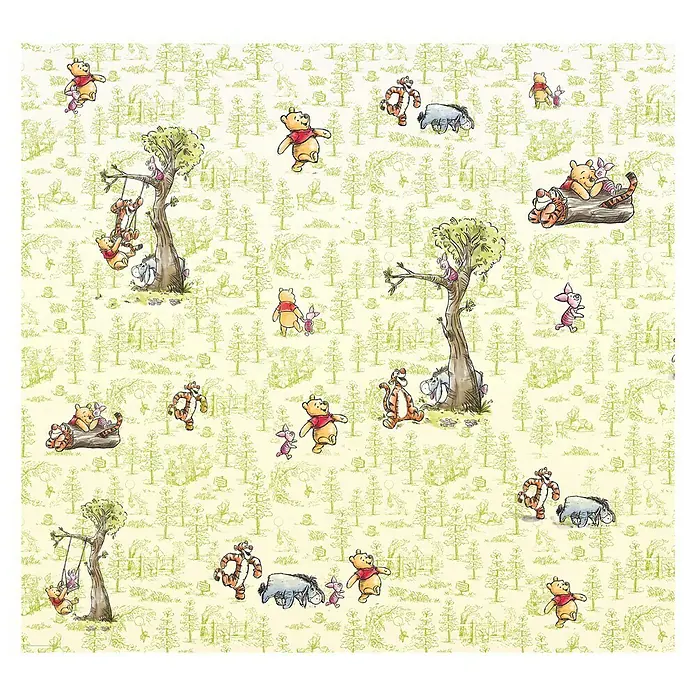 Komar Disney Edition 4 Fototapete Winnie Pooh Friends - 6 -tlg., B x H: 300 x 280 cm, Vlies - Vorderansicht