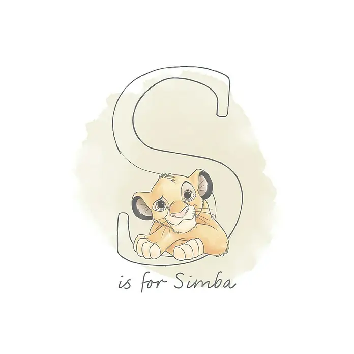 Komar Disney Edition 4 Poster S like Simba - Disney, B x H: 40 x 50 cm - Vorderansicht