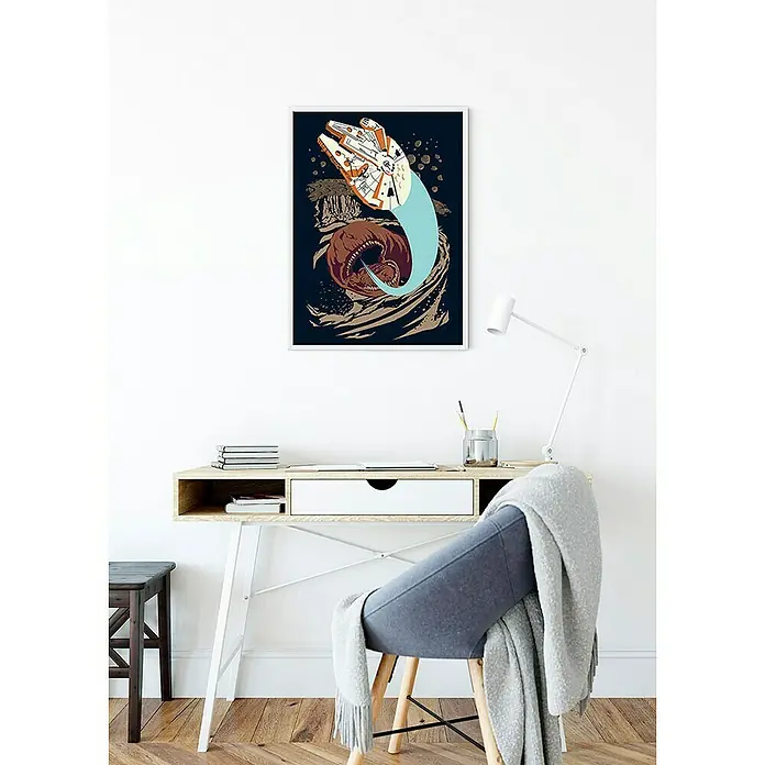 Komar Star Wars Poster Vector Asteroids Worm - Disney, B x H: 40 x 50 cm - Stimmungsaufnahme