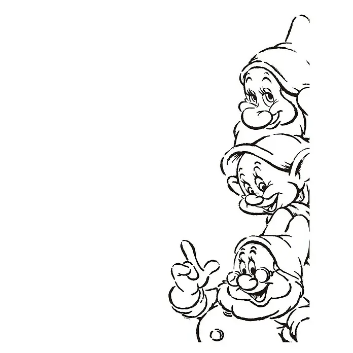 Komar Disney Edition 4 Poster Snow White Dwarves - Disney, B x H: 40 x 50 cm - Vorderansicht