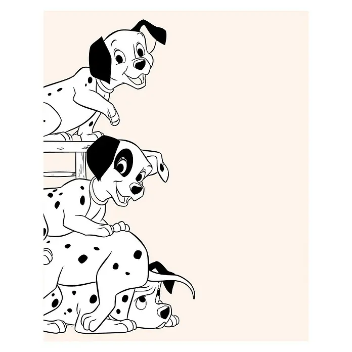 Komar Disney Edition 4 Poster 101 Dalmatiner Playing - Disney, B x H: 50 x 70 cm - Vorderansicht