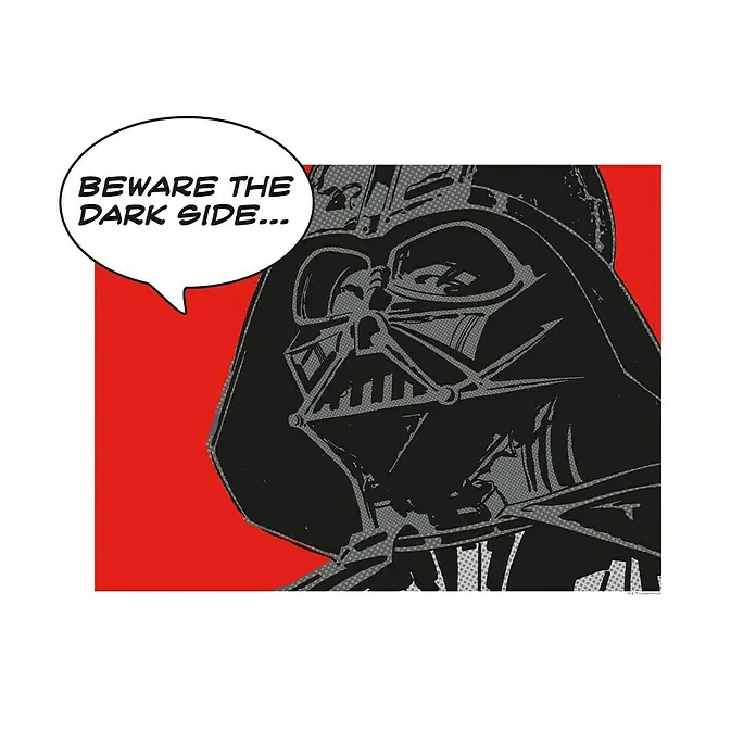Komar Star Wars Poster Comic Quote Vader - Disney, B x H: 50 x 40 cm - Vorderansicht