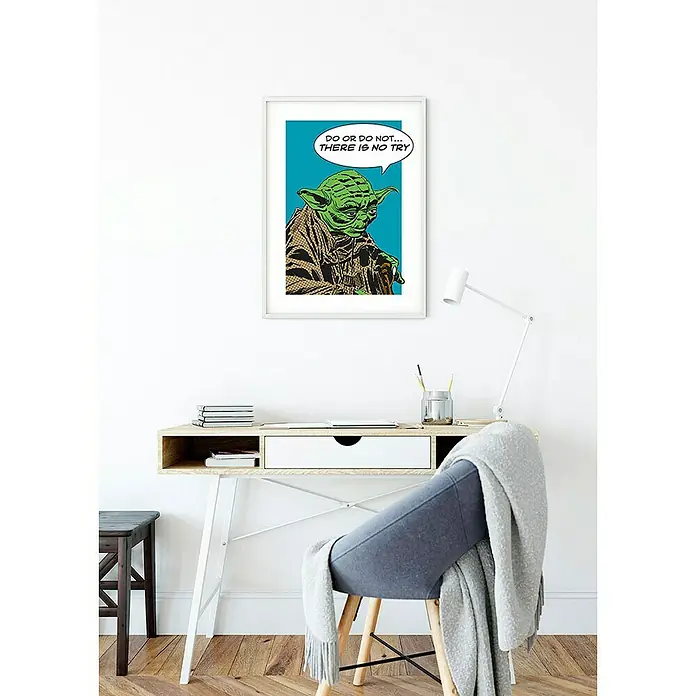 Komar Star Wars Poster Comic Quote Yoda - Disney, B x H: 40 x 50 cm - Stimmungsaufnahme