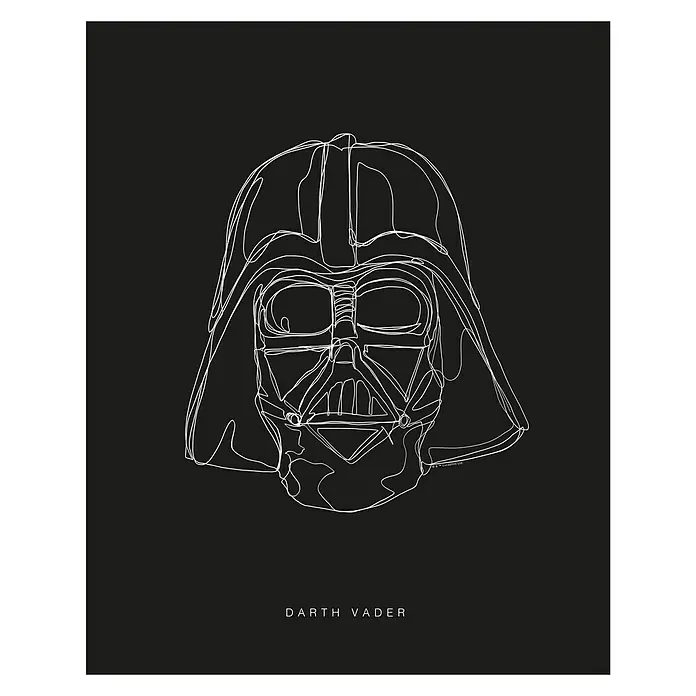 Komar Star Wars Poster Lines Dark Side Vader - Disney, B x H: 30 x 40 cm - Vorderansicht