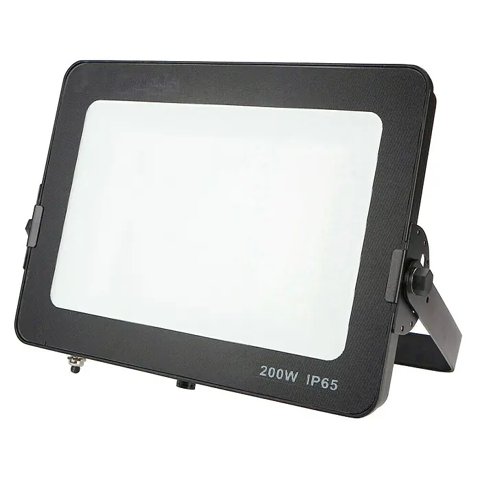 Proyector LED FLHAK - 200 W, Color de luz: Blanco frío, IP65, Negro