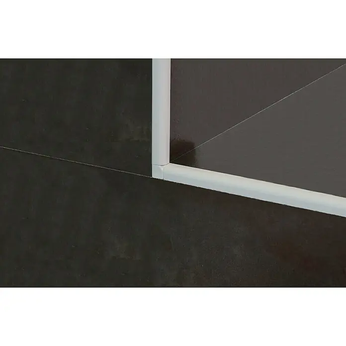 Quadroprofil - Aluminium, Weiß, L x H: 2,7 m x 0,8 cm