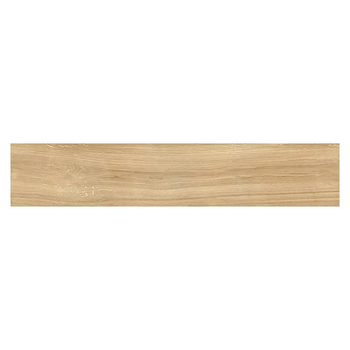 Pavimento porcelánico Selva - 22,5 x 119,5 cm, Beige, Rectificado, Estilo madera