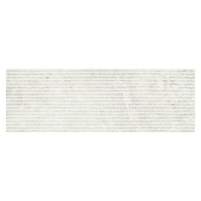 BHS Showroom Revestimiento cerámico Nival Dunas - 30 x 90 cm, Blanco, Rectificado, Efecto piedra