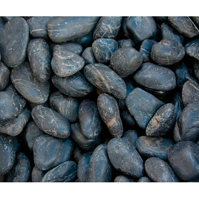 Canto rodado - Negro, Grano: 20 mm - 40 mm, 20 kg