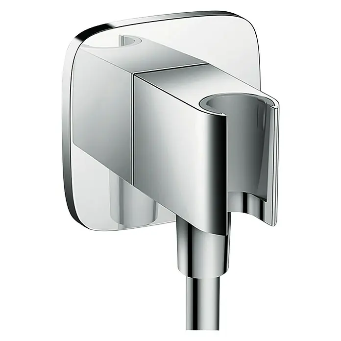 Hansgrohe Conexión para ducha con soporte Fixfit E - ½″, Cromo - Vista frontal