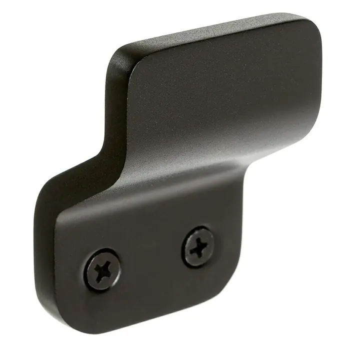 Tatay Onyx Colgador de baño - L x An x Al: 2,5 x 4 x 5,2 cm, Número de ganchos: 1 ud., Negro