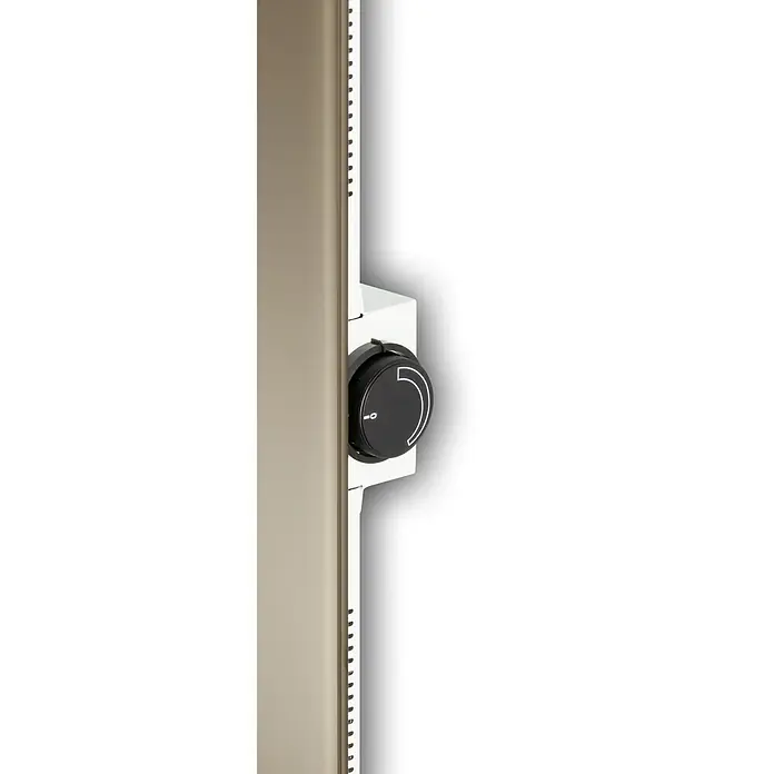 Admiral Infrarot-Glasheizkörper - 50 x 50 cm, 350 W, Beige/Grau - Ansicht von oben