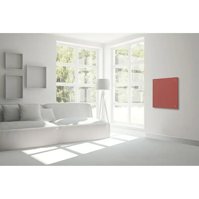 Admiral Infrarot-Glasheizkörper - 50 x 50 cm, 350 W, Rot - Ansicht von oben