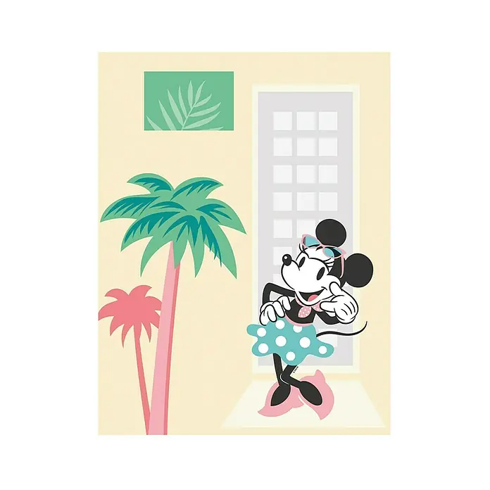 Komar Disney Edition 4 Poster Minnie Mouse Palms - Disney, B x H: 40 x 50 cm - Vorderansicht