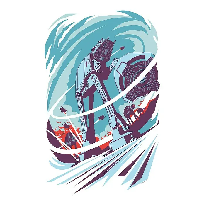 Komar Star Wars Poster Vector Hoth - Disney, B x H: 50 x 70 cm - Vorderansicht