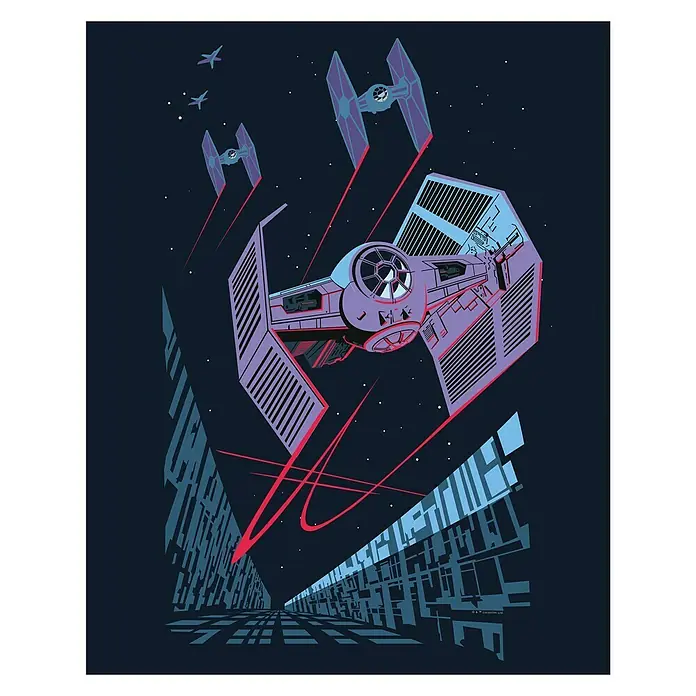 Komar Star Wars Poster Vector TIE-Fighter - Disney, B x H: 30 x 40 cm - Vorderansicht