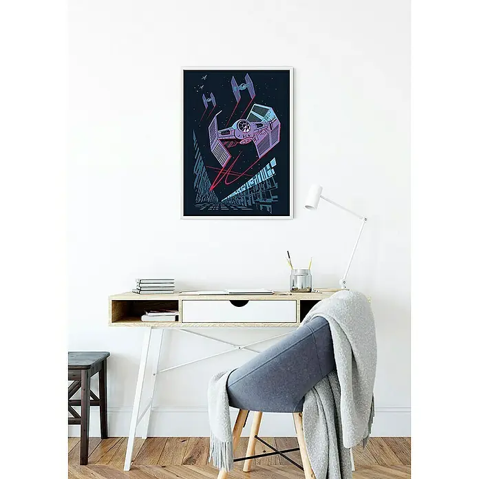 Komar Star Wars Poster Vector TIE-Fighter - Disney, B x H: 30 x 40 cm - Stimmungsaufnahme